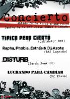cartel concierto jornadas 1 de mayo de 2008 de CNT Logroño