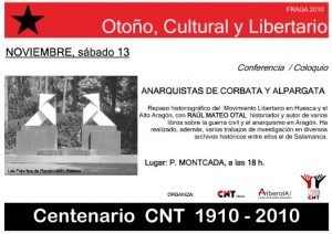 Conferencia Anarquistas de Corbata y Alpargata.