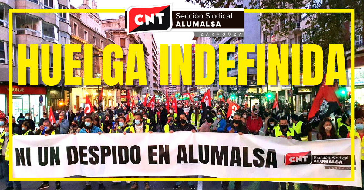 La CNT convoca Huelga Indefinida en Alumalsa para evitar los despidos planteados por la dirección