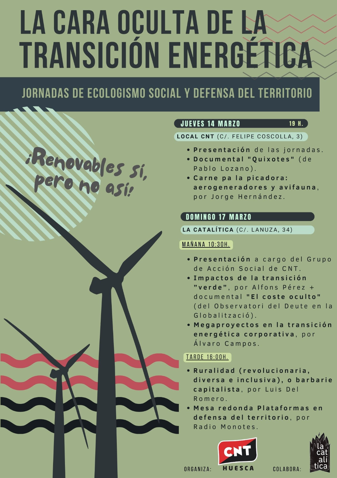 Jornadas de ecologismo social y defensa del territorio ♻️🌍