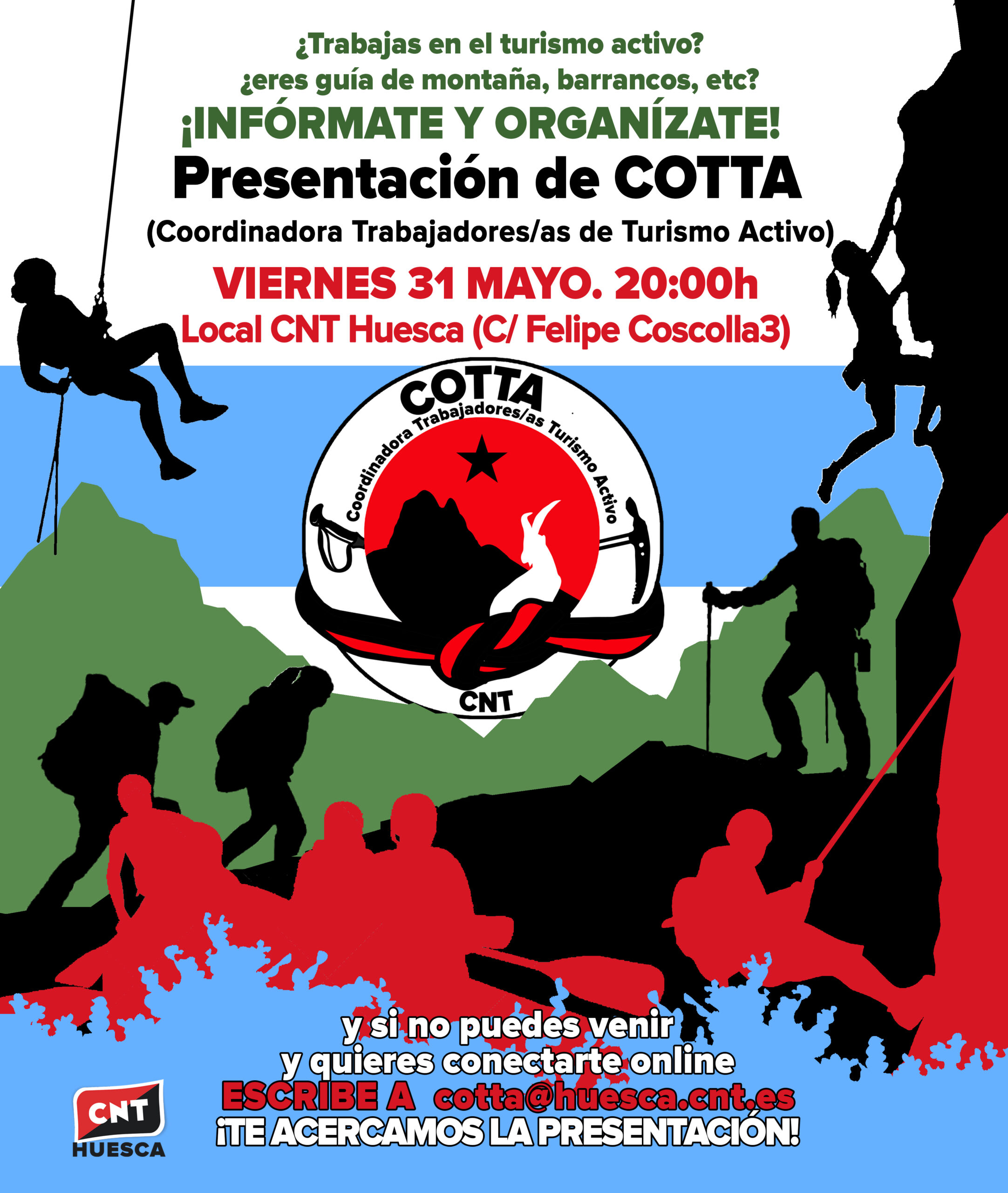 Presentación de COTTA (Coordinadora Trabajadores/as del Turismo Activo)