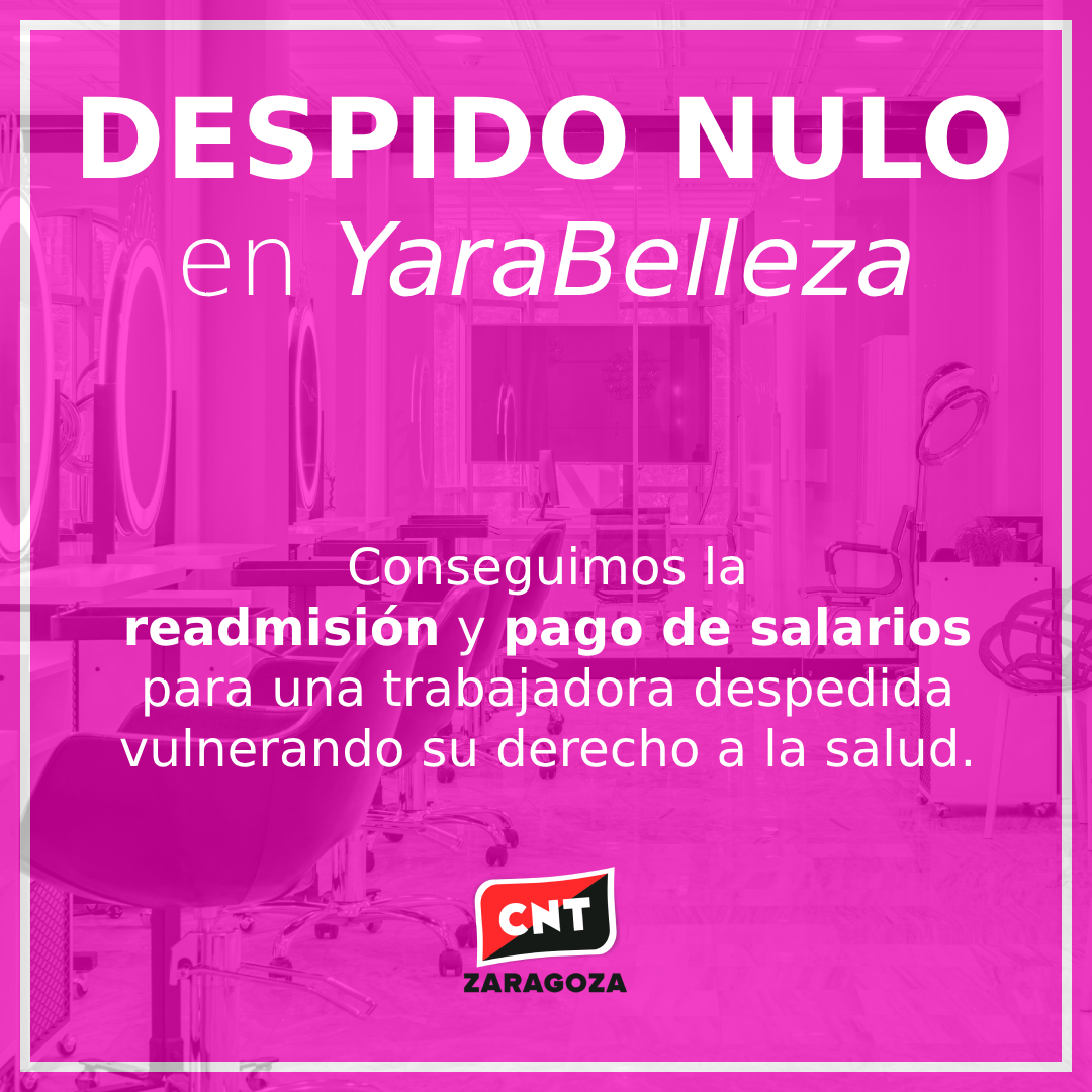 Despido NULO en YARA Belleza