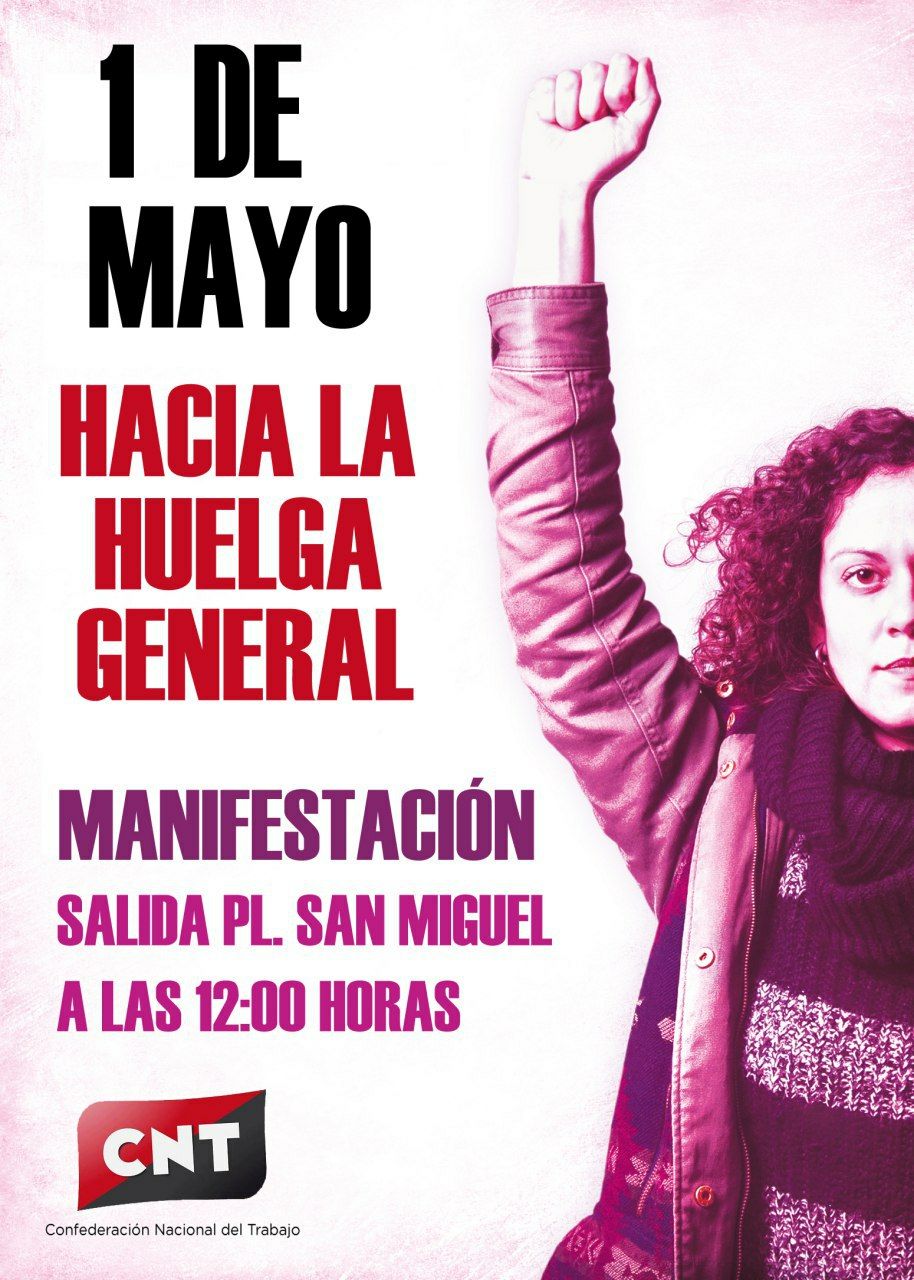 [CNT Zaragoza] Manifestación: CNT celebrará un 1º de Mayo enmarcado en la lucha feminista dentro del mundo sindical