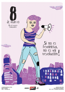 8 marzo 2015 si no es feminista no es mi revolucion cnt