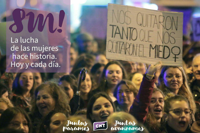 [Huelga 8M] Éxito rotundo de la huelga general feminista del 8 de marzo
