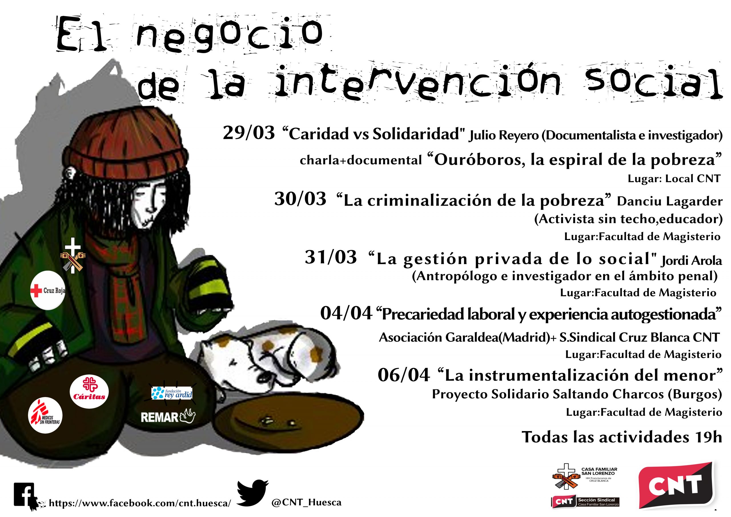 [CNT-Huesca] Jornadas «El negocio de la intervención social»