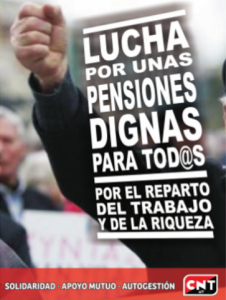 [CNT Aragón-Rioja] Sobre el saqueo de las pensiones y el oportunismo de CCOO y UGT